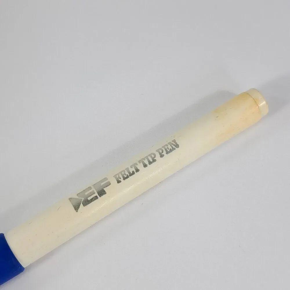 Eberhard Faber Felt Tip Pen Fine Point Marker Blue Vintage